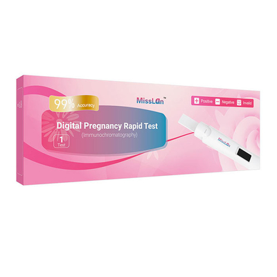 セリウムのデジタル自己診断HCG妊娠急速なテスト キットの半ばカセット25mIU/Ml