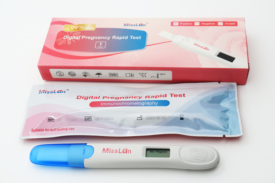 デジタル明確な妊娠最初応答の早い結果を用いる急速なテスト キット